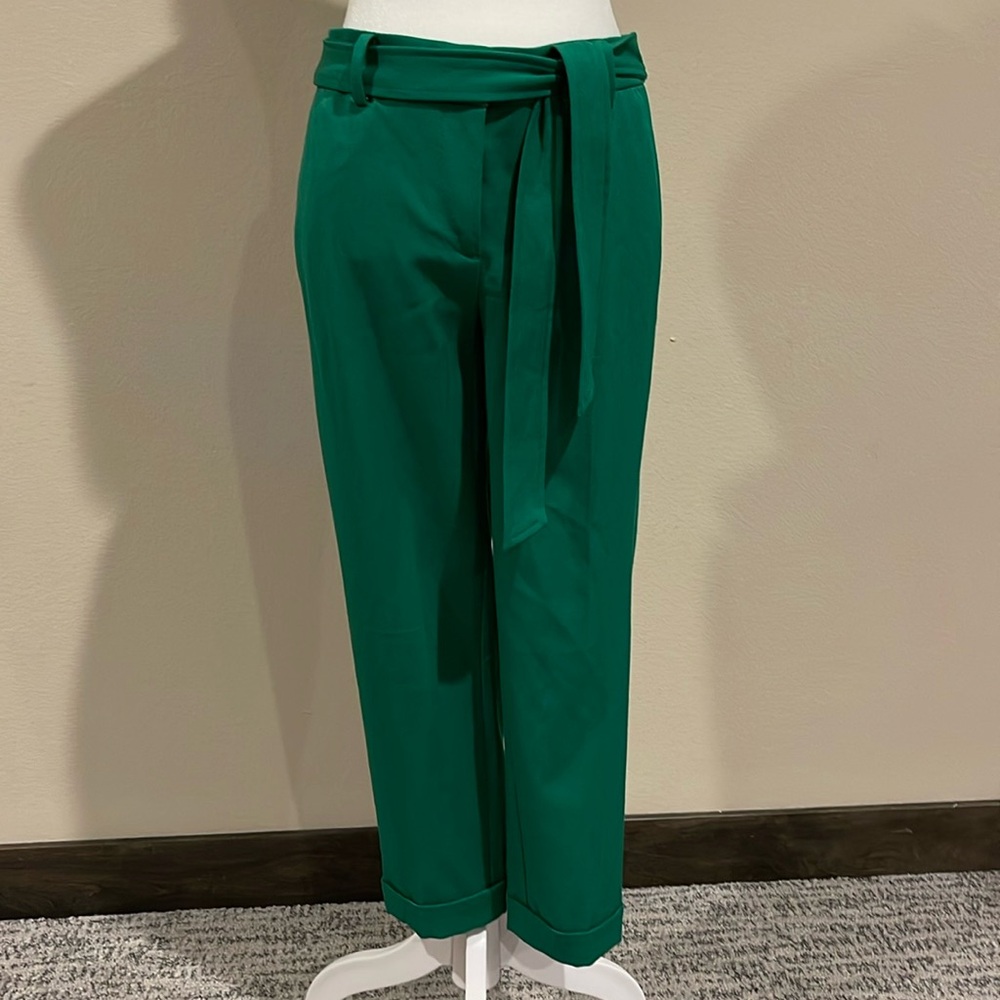 Loft Green Cropped Pants Size 2P